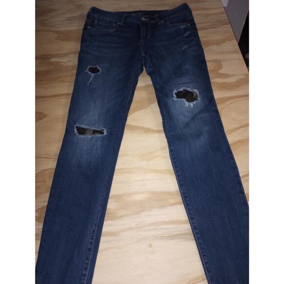 Bootlegger Jeans 29x29 Skinny Camo Patch Dark Wash - Picture 1 of 2